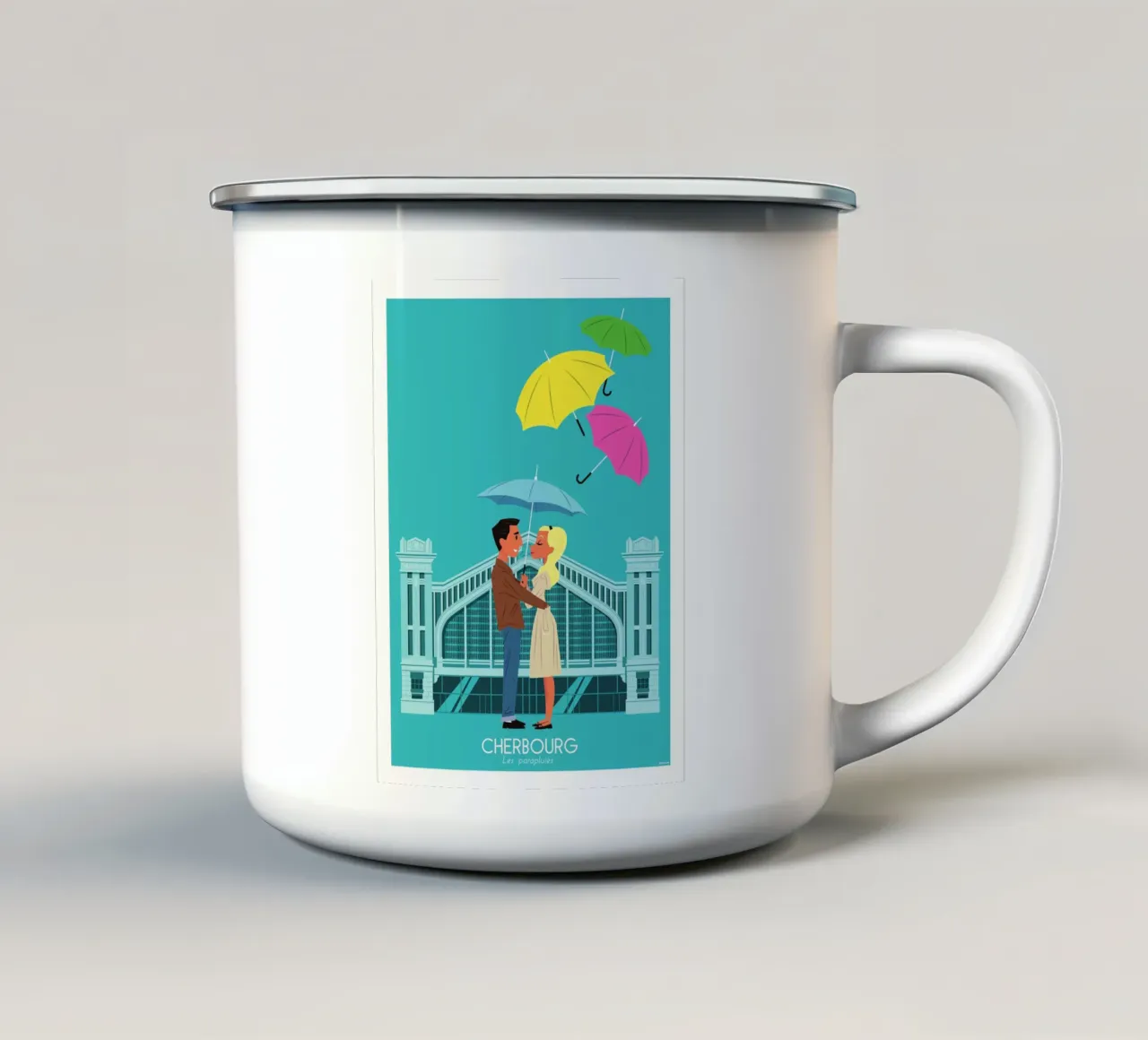 Cherbourg tazza in smalto da Raphaël Delerue