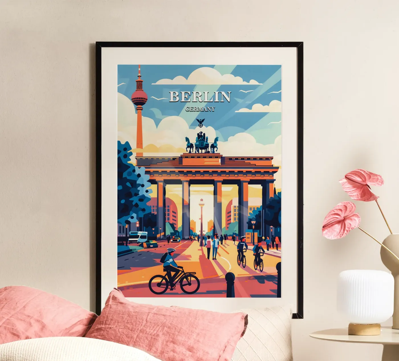 Berlin Germany poster van Travelstudio