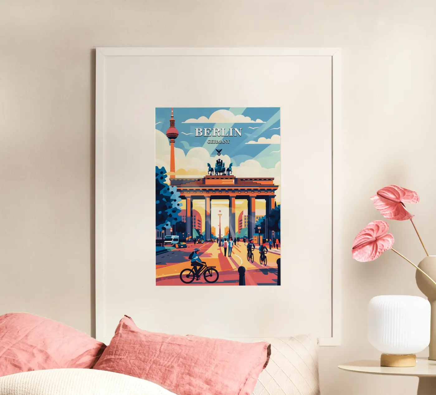 Berlin Germany poster van Travelstudio