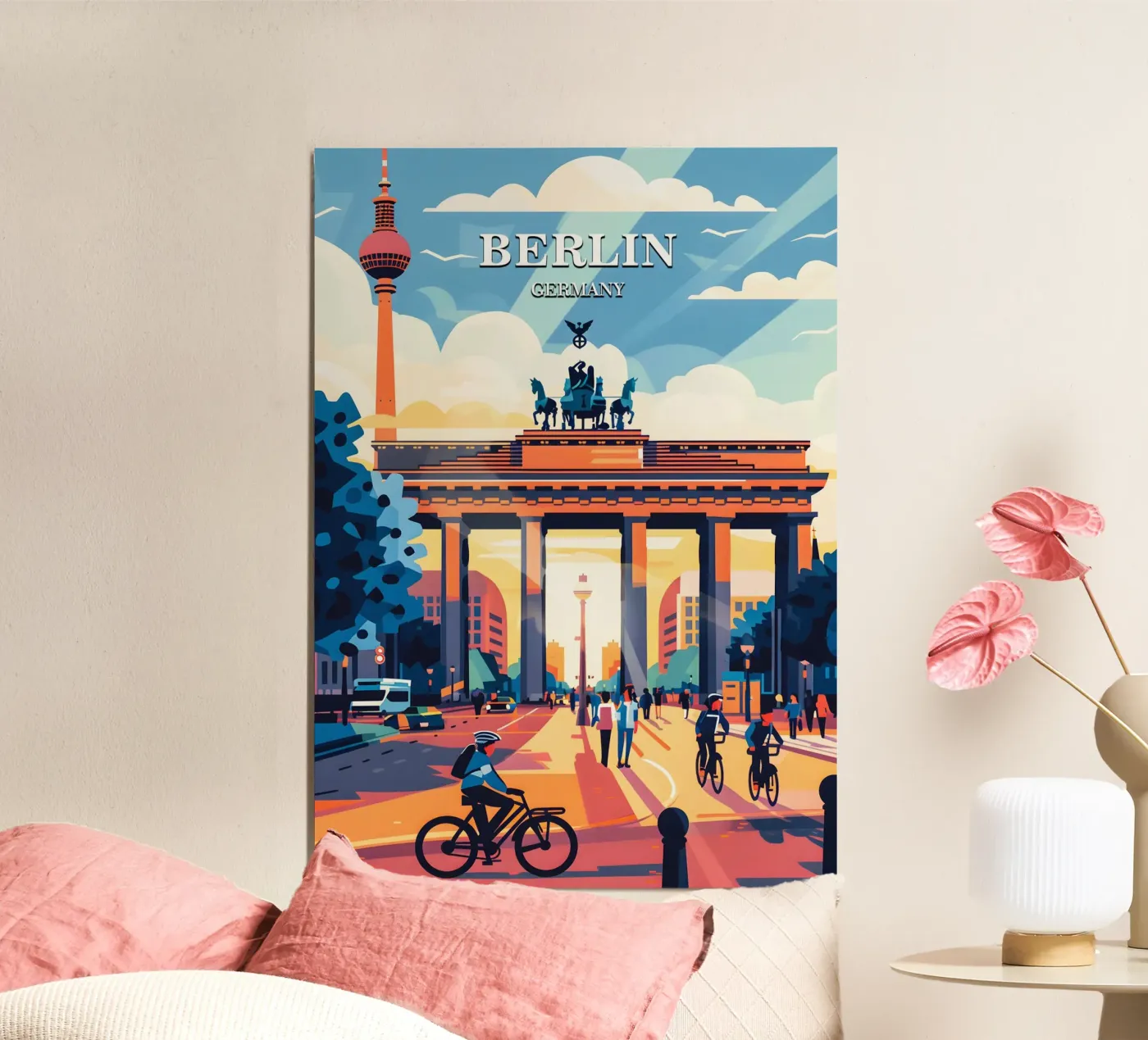 Berlin Germany poster van Travelstudio