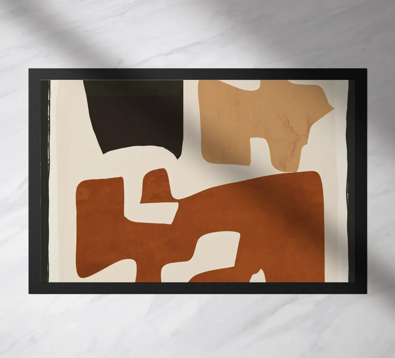 Modern Abstract Shapes 112 doormat by ThingDesign