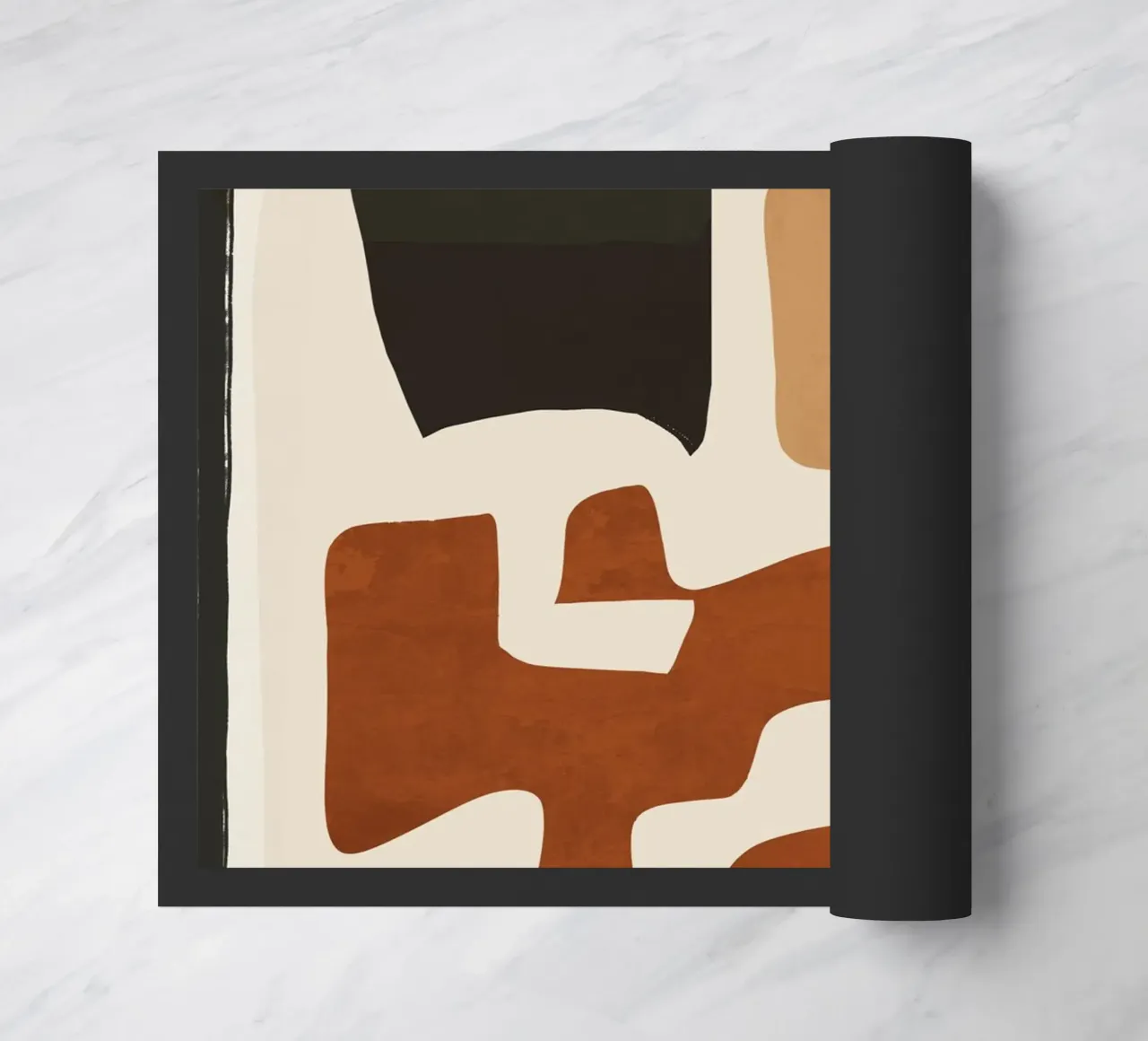 Modern Abstract Shapes 112 doormat by ThingDesign