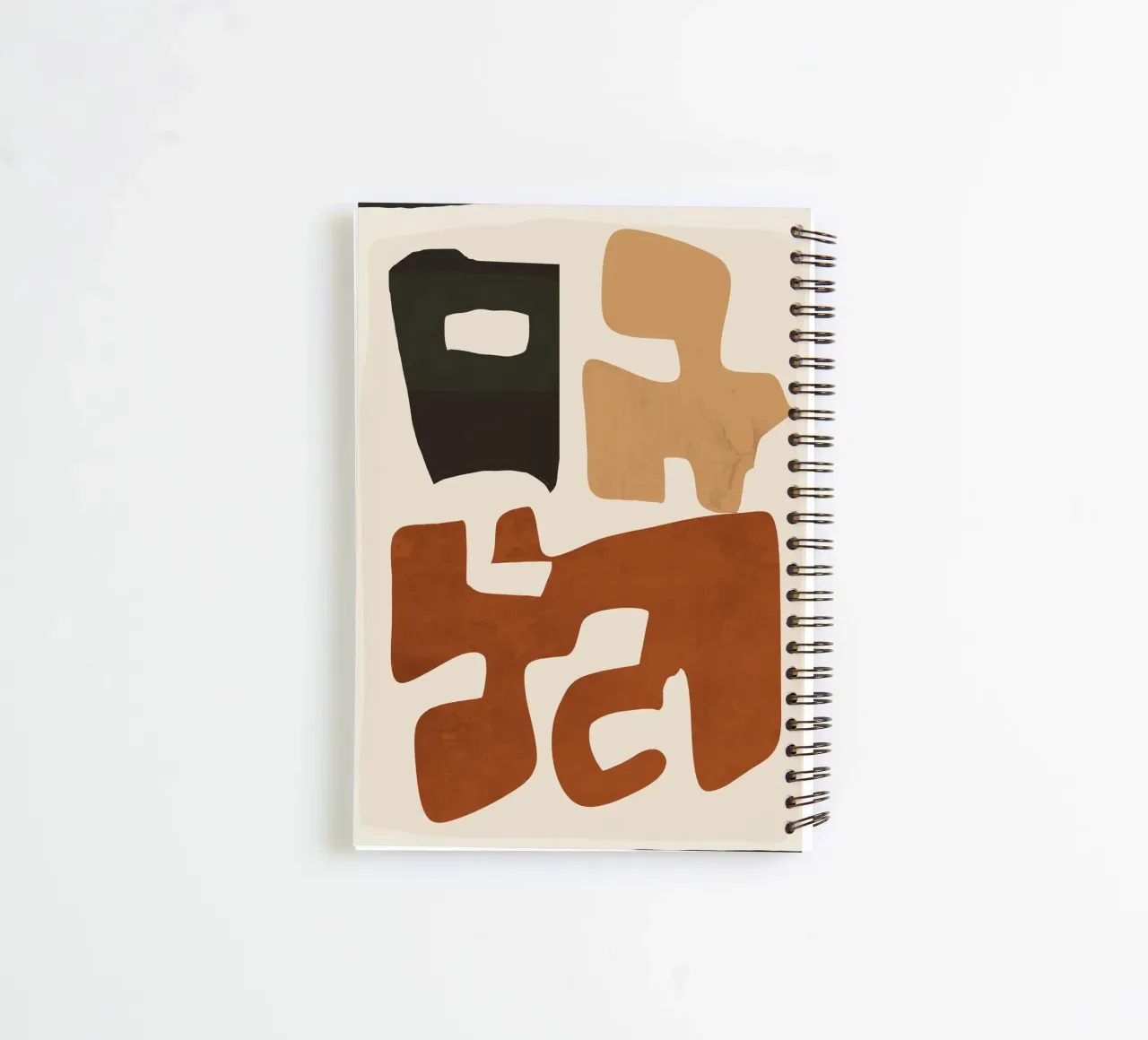 Modern Abstract Shapes 112 spiral notebook by ThingDesign