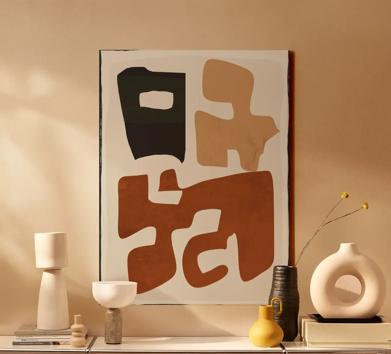 Modern Abstract Shapes 112 canvas by ThingDesign