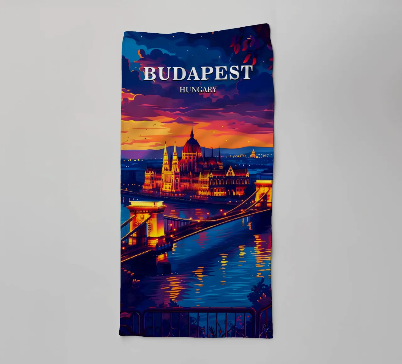 Budapest Hungary asciugamano da bagno da Travelstudio