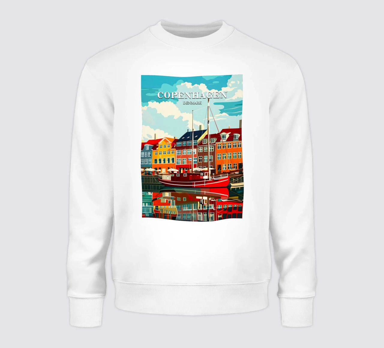 Copenhagen Denmark felpa da Travelstudio