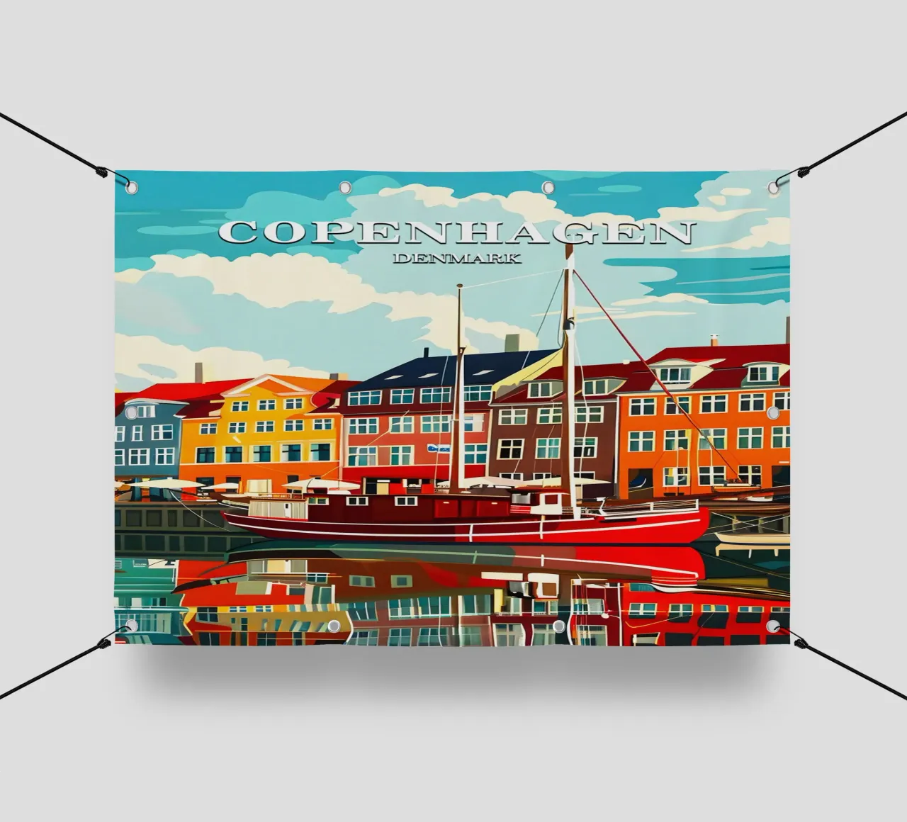 Copenhagen Denmark telo in pvc da Travelstudio