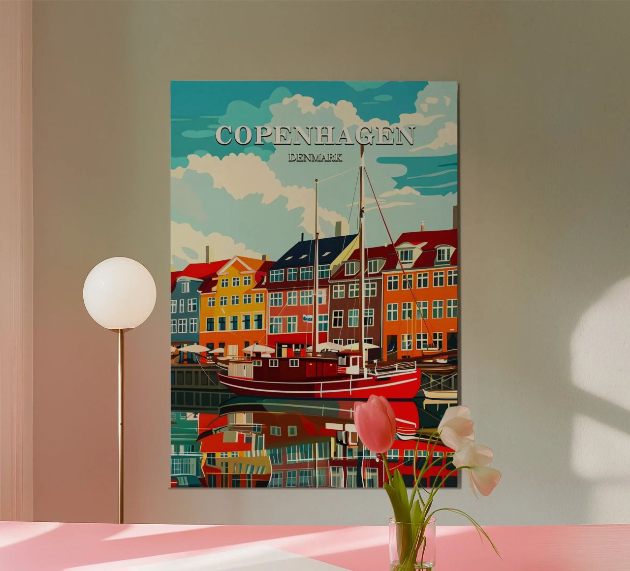 Copenhagen Denmark poster by Travelstudio