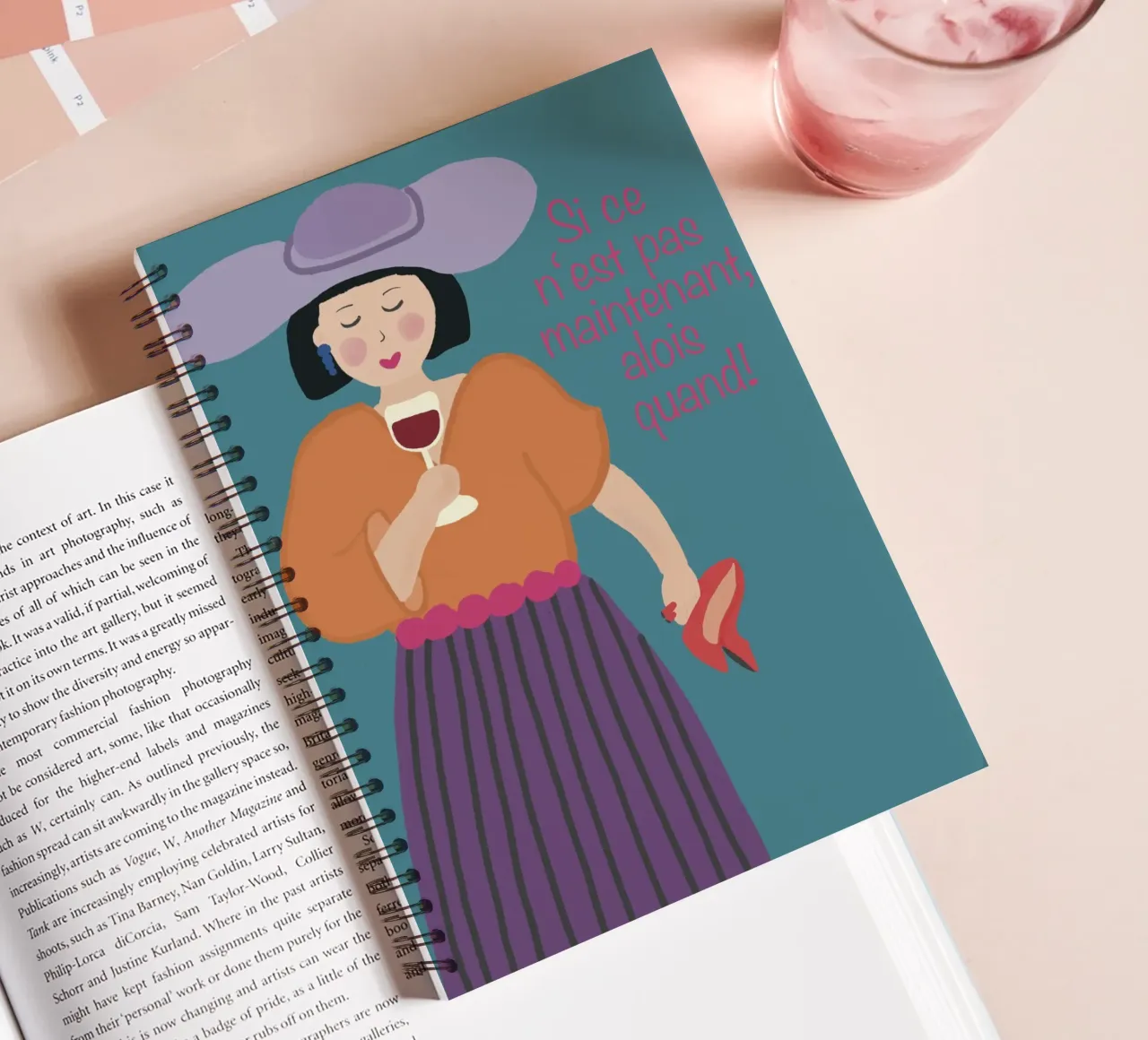 If not now, then when! spiral notebook by hej malu