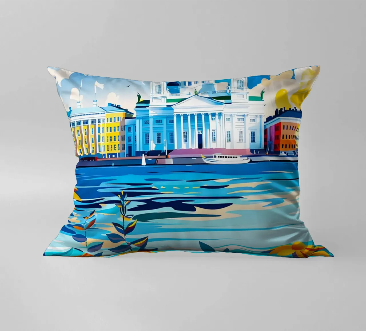 Helsinki Finland cuscino da Travelstudio