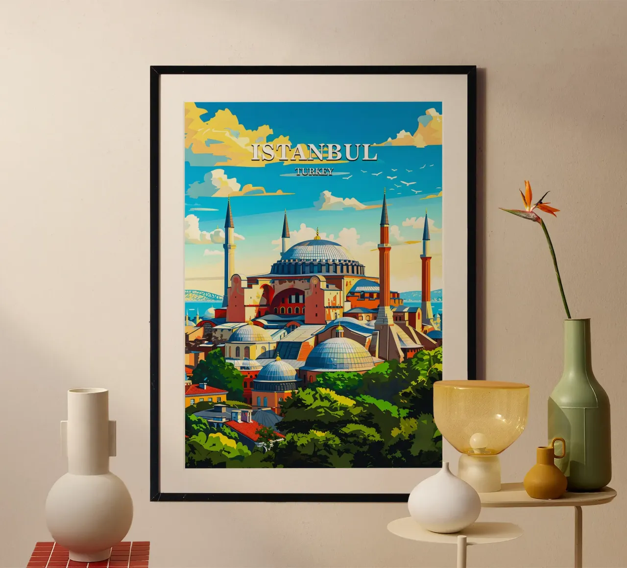 Istanbul Turkey Poster von Travelstudio