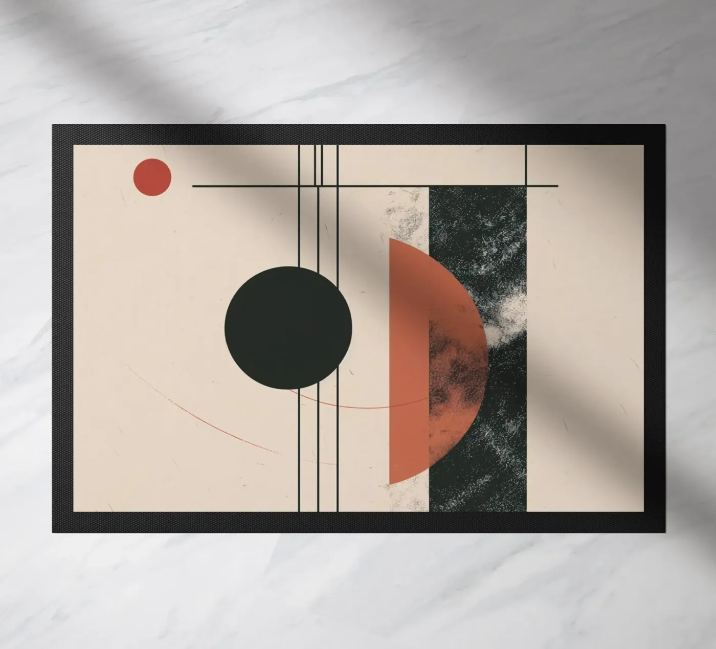 Abstract geometry design doormat by Whole©