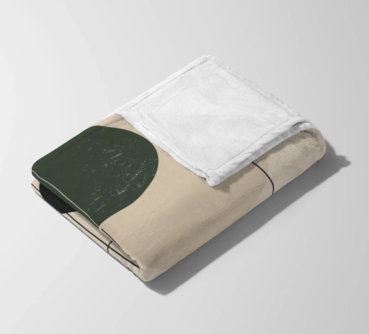 Abstract geometry design fleece blanket by Whole©