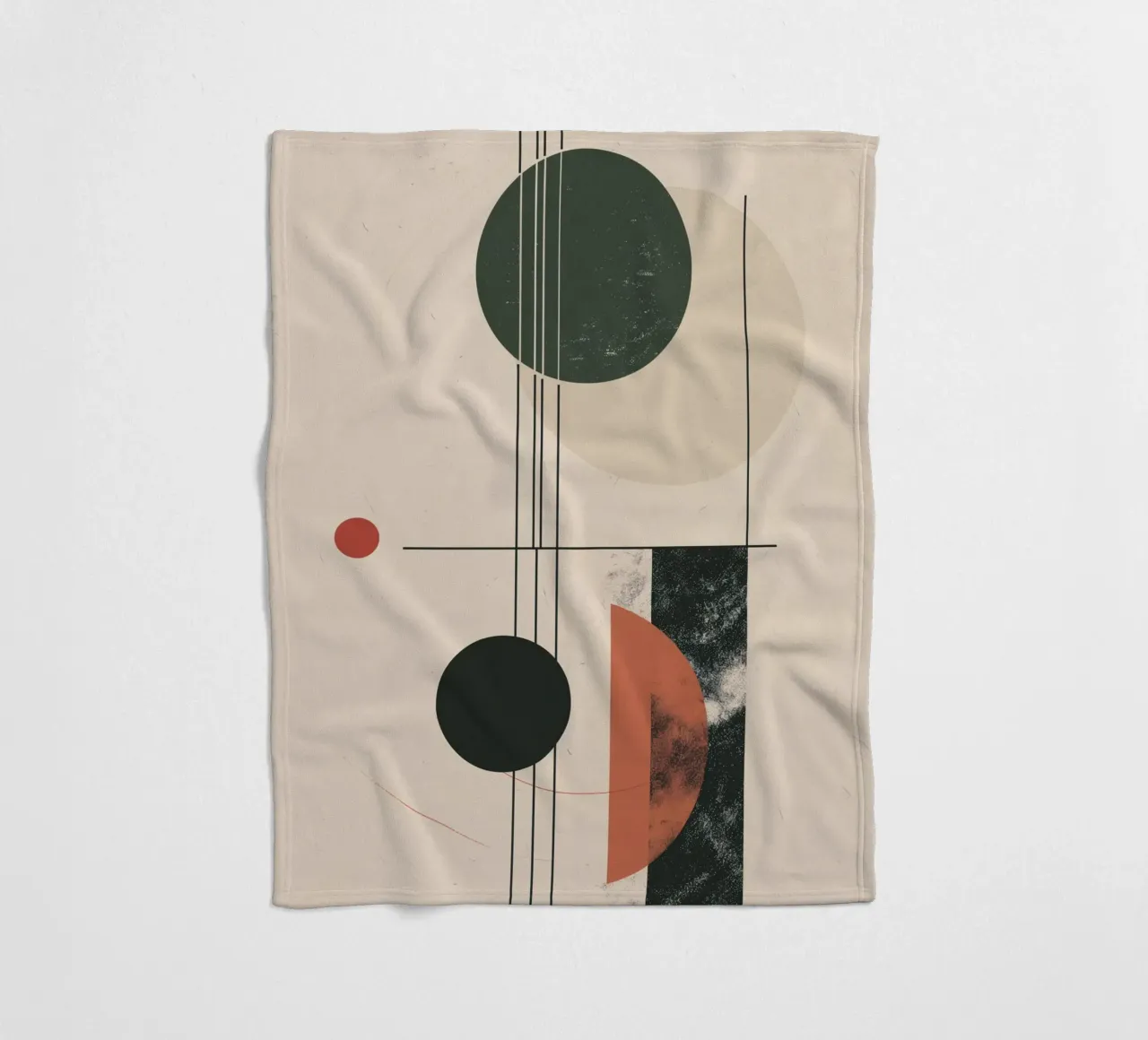 Abstract geometry design Fleecedecke von Whole©