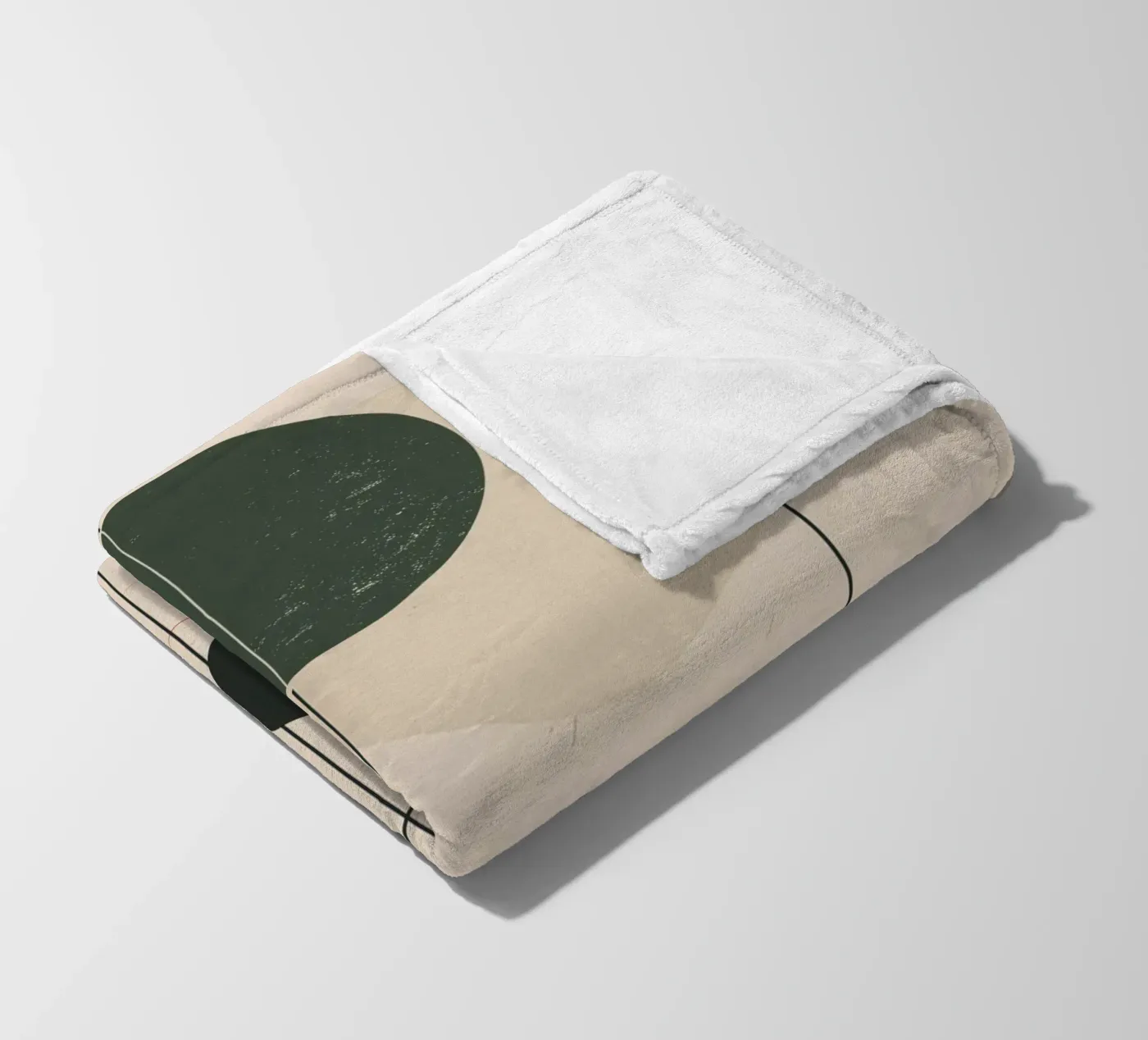 Abstract geometry design fleece blanket by Whole©