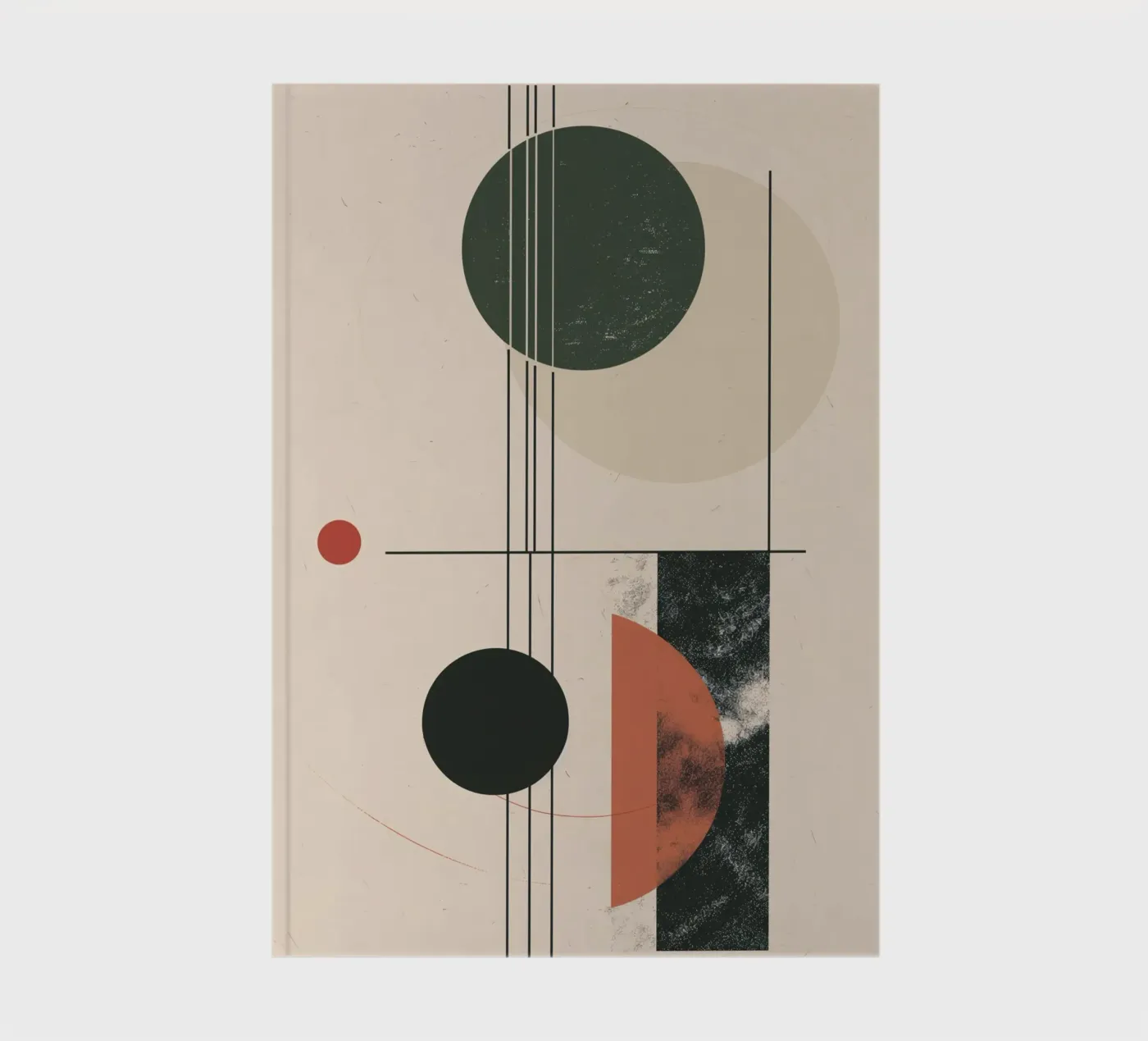 Abstract geometry design notebook by Whole©