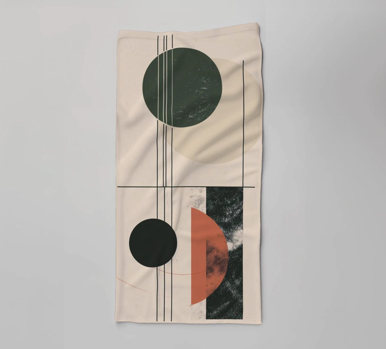 Design a geometria astratta asciugamano da bagno da Whole©