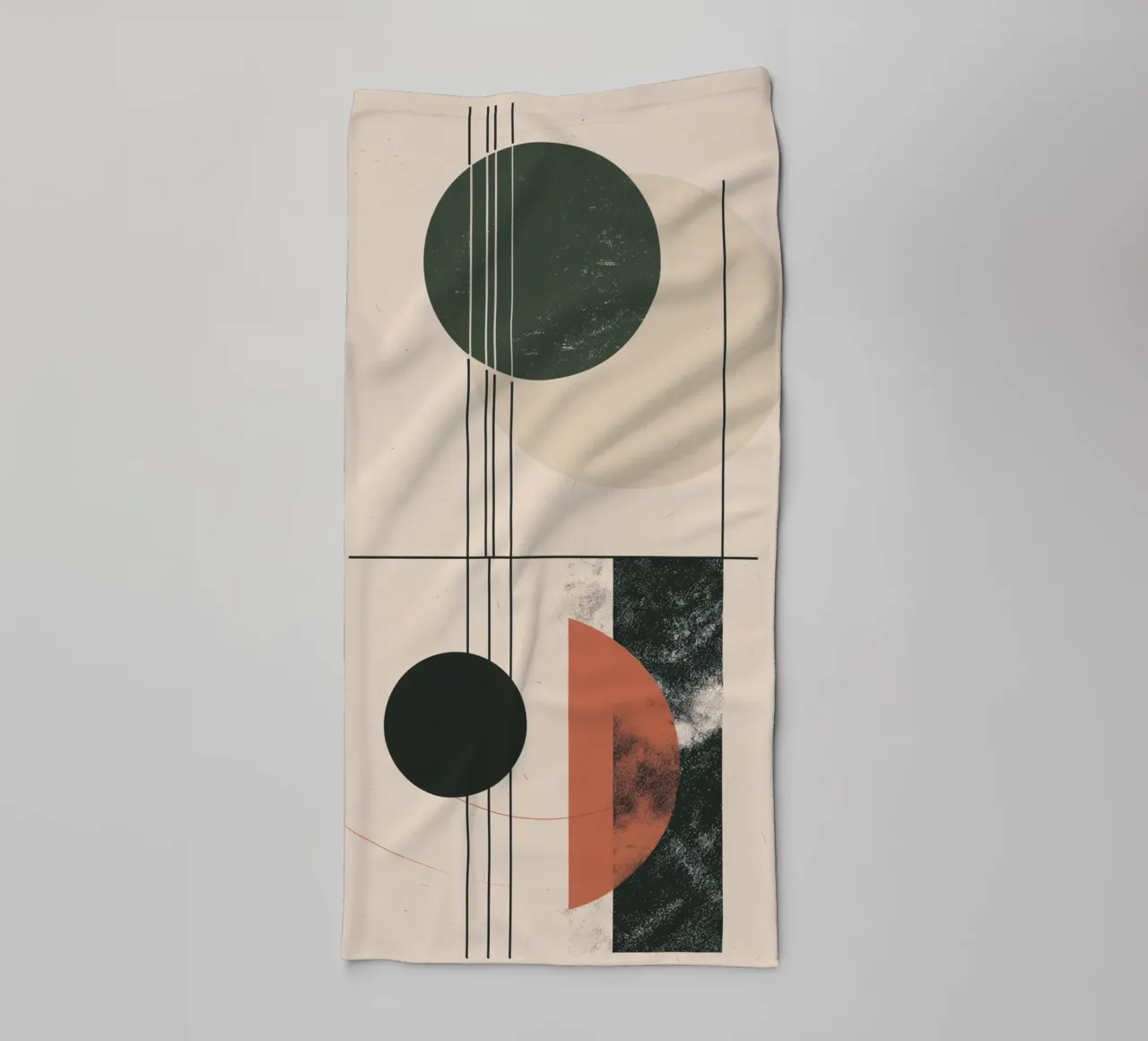 Abstraktes Geometrie-Design Handtuch von Whole©