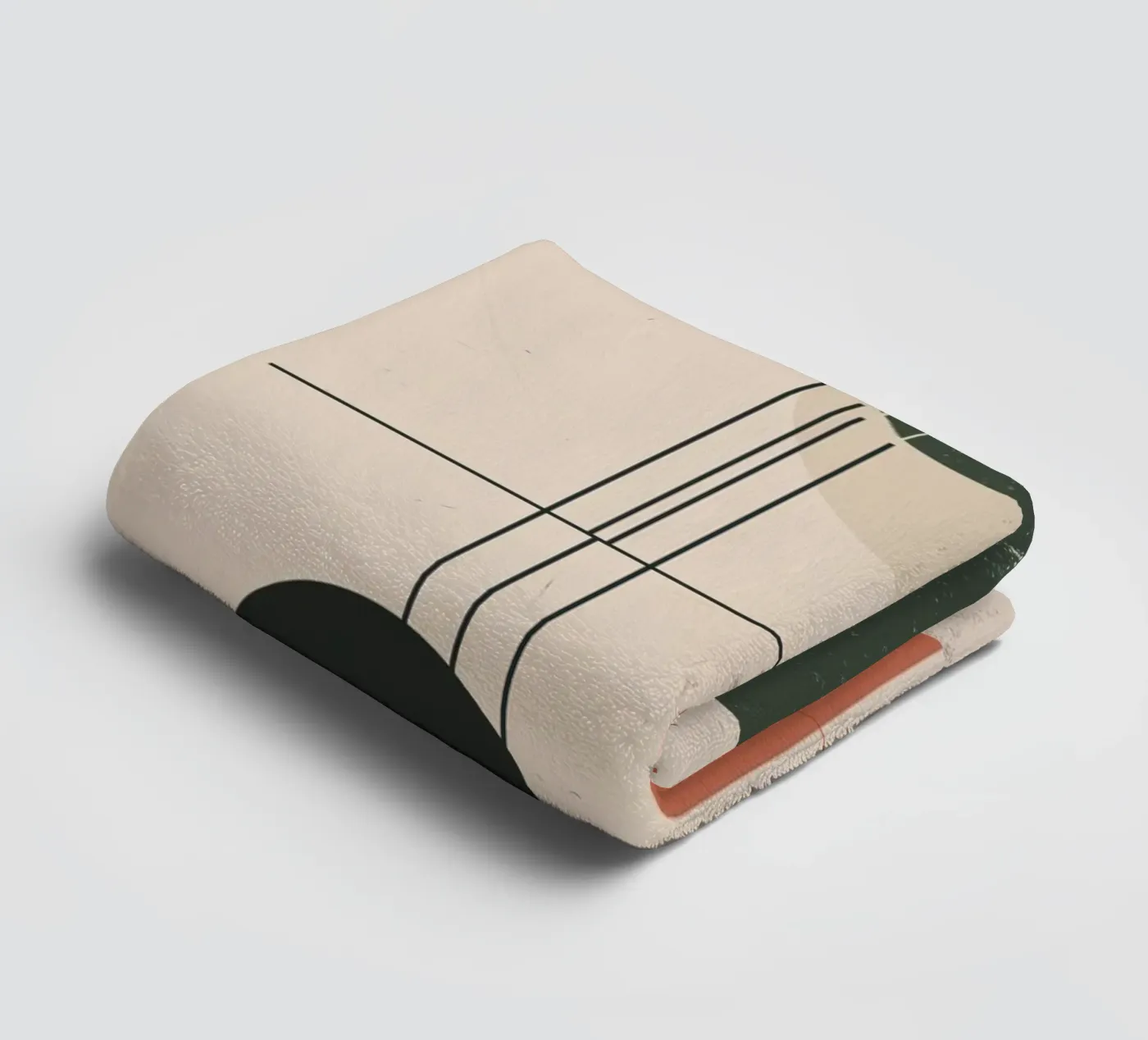 Abstract geometry design towel by Whole©