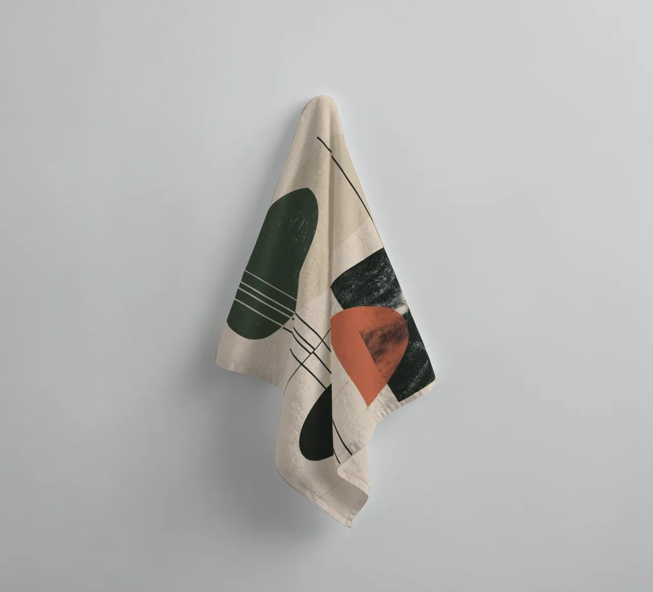 Abstraktes Geometrie-Design Handtuch von Whole©