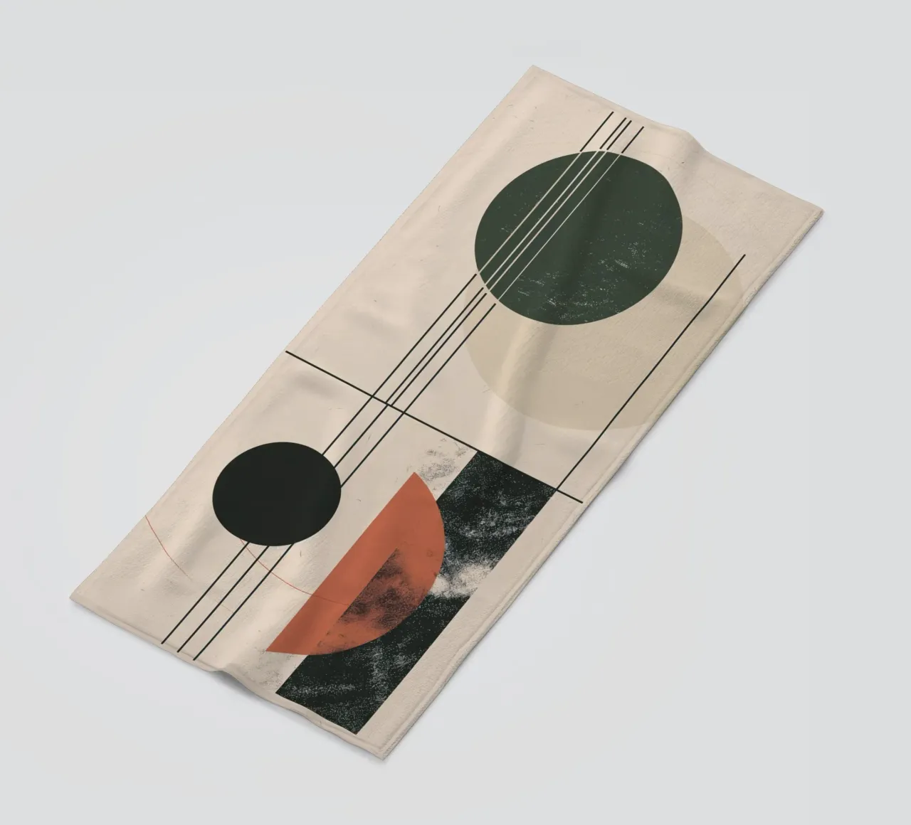 Design a geometria astratta telo mare da Whole©