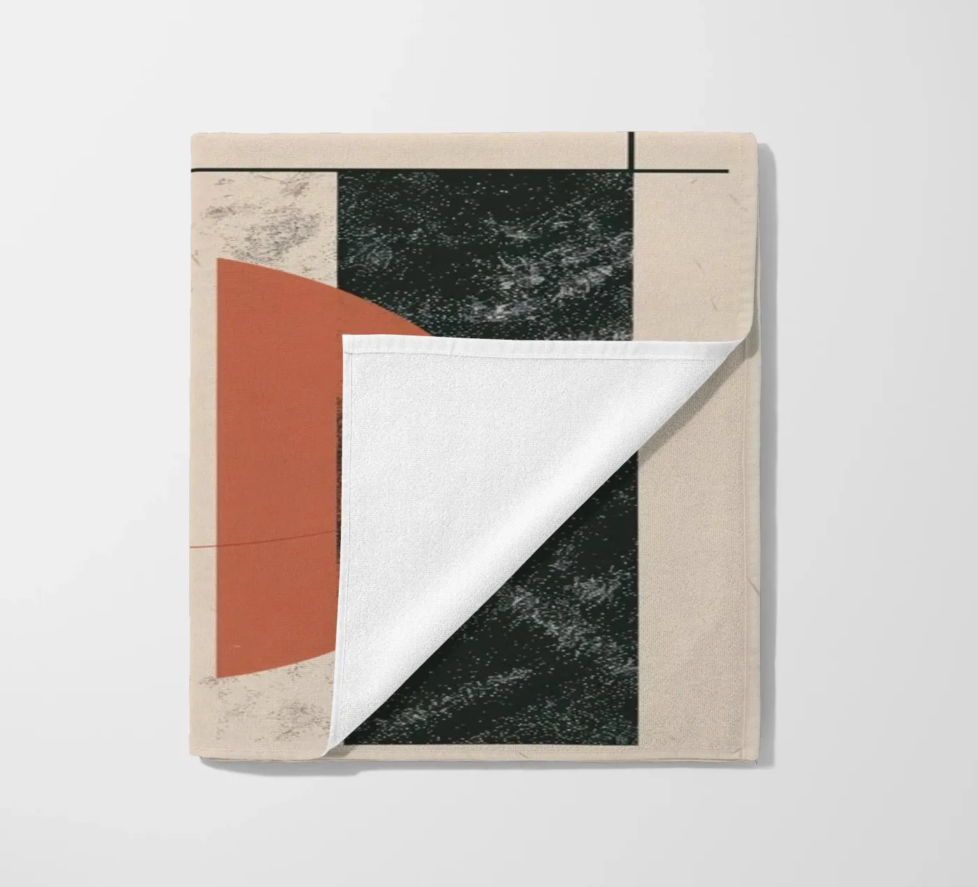 Ontwerp met abstracte geometrie strandhanddoek van Whole©