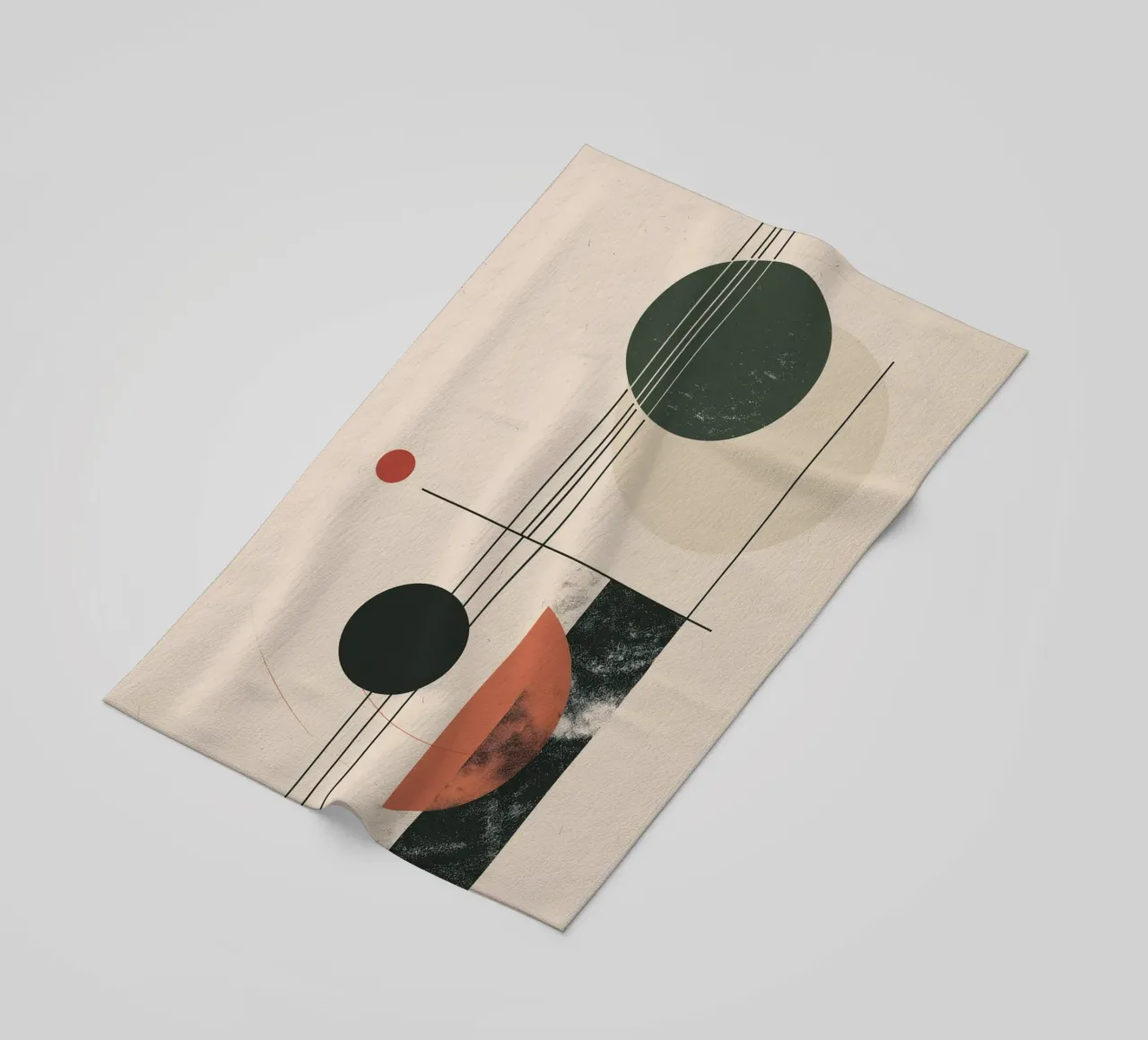 Design a geometria astratta telo mare da Whole©