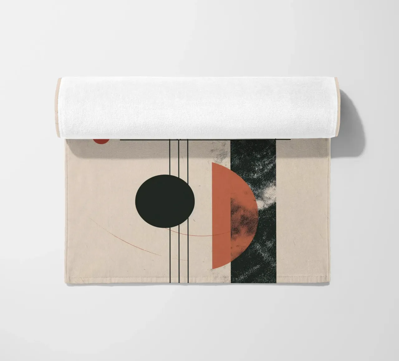 Design a geometria astratta telo mare da Whole©