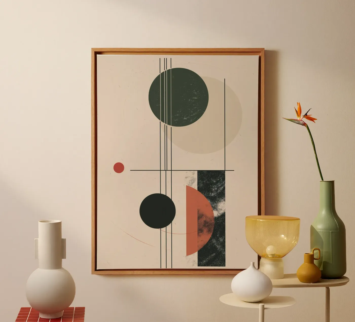 Abstract geometry design canvas by Whole©
