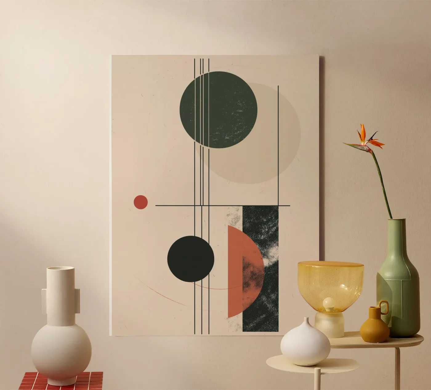 Abstract geometry design canvas by Whole©