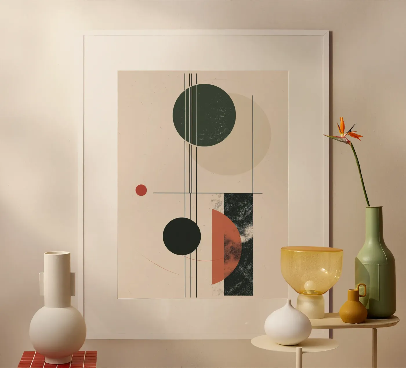 Ontwerp met abstracte geometrie poster van Whole©