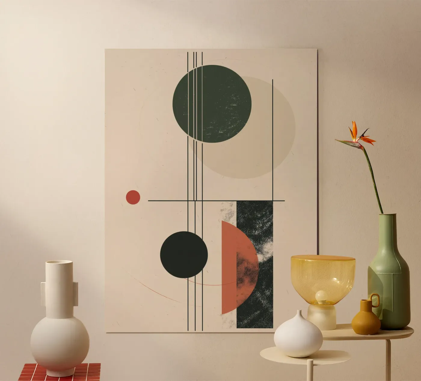 Abstract geometry design poster by Whole©