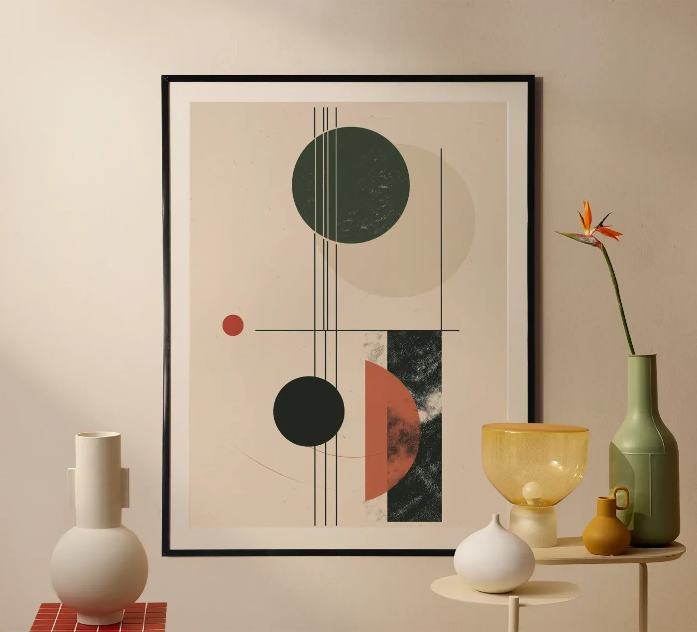 Ontwerp met abstracte geometrie poster van Whole©
