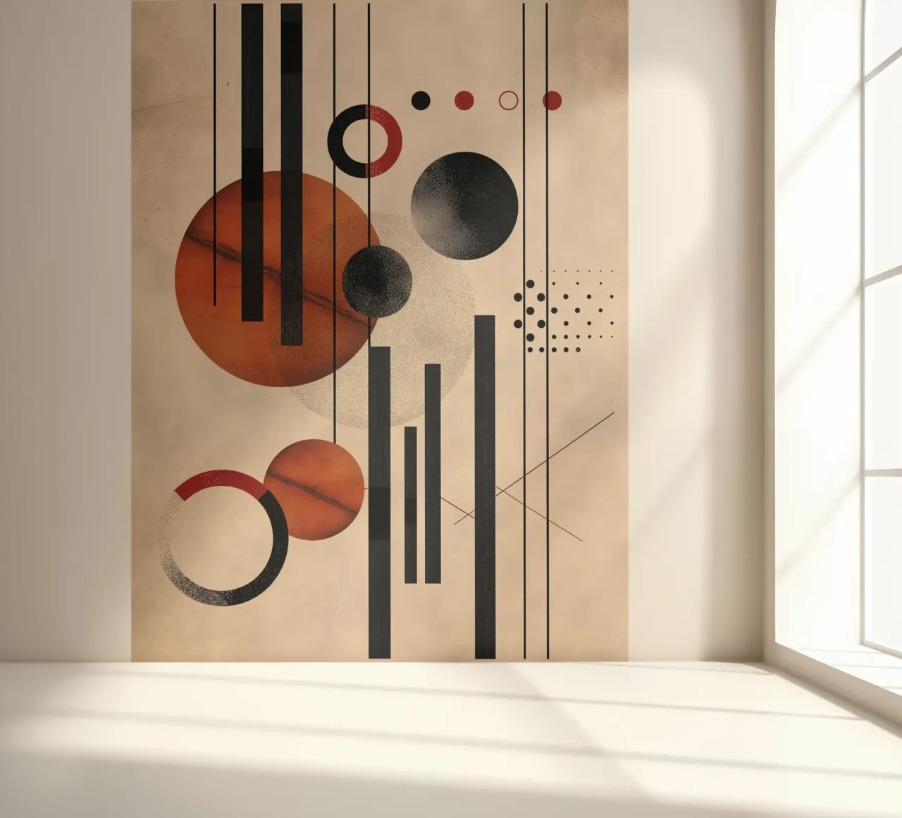 Samenstelling moderne geometrie fotobehang van Whole©