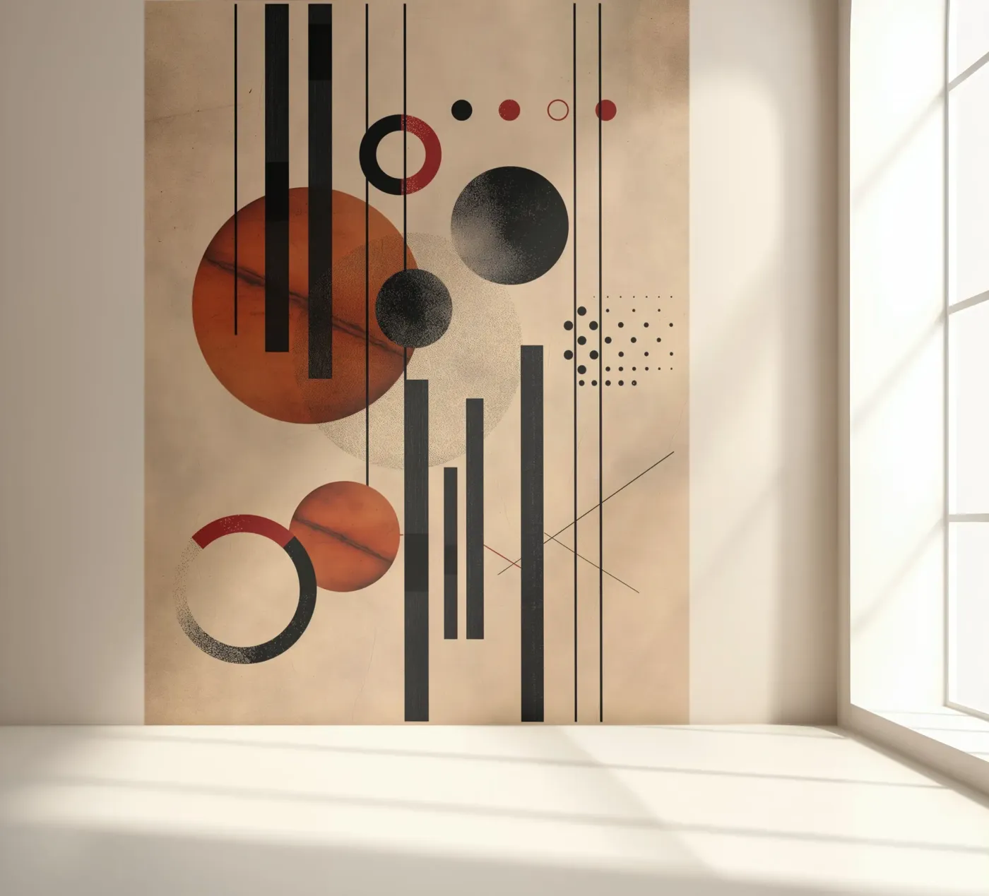 Samenstelling moderne geometrie fotobehang van Whole©