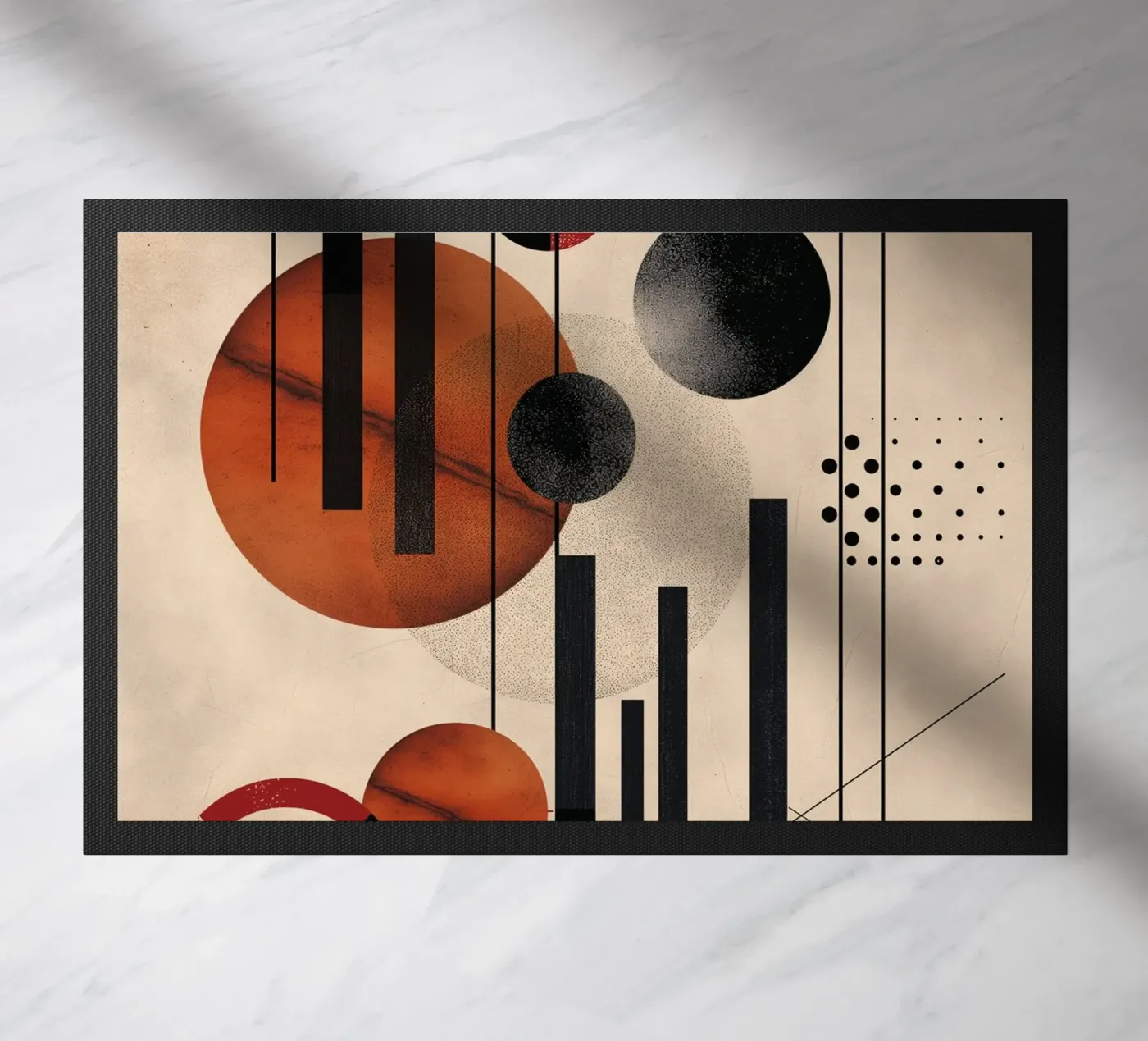 Modern geometry composition deurmat van Whole©