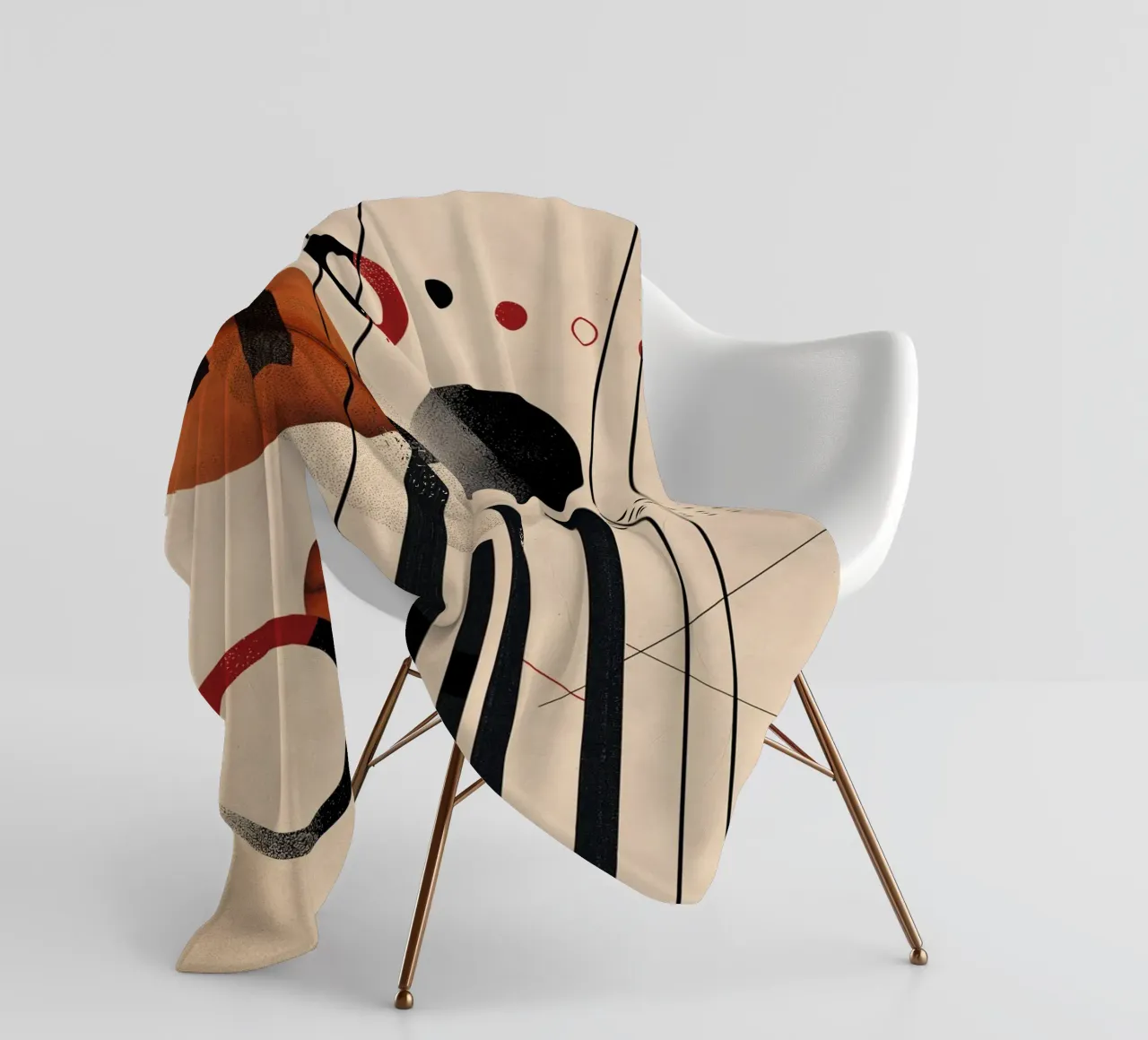 Modern geometry composition Fleecedecke von Whole©