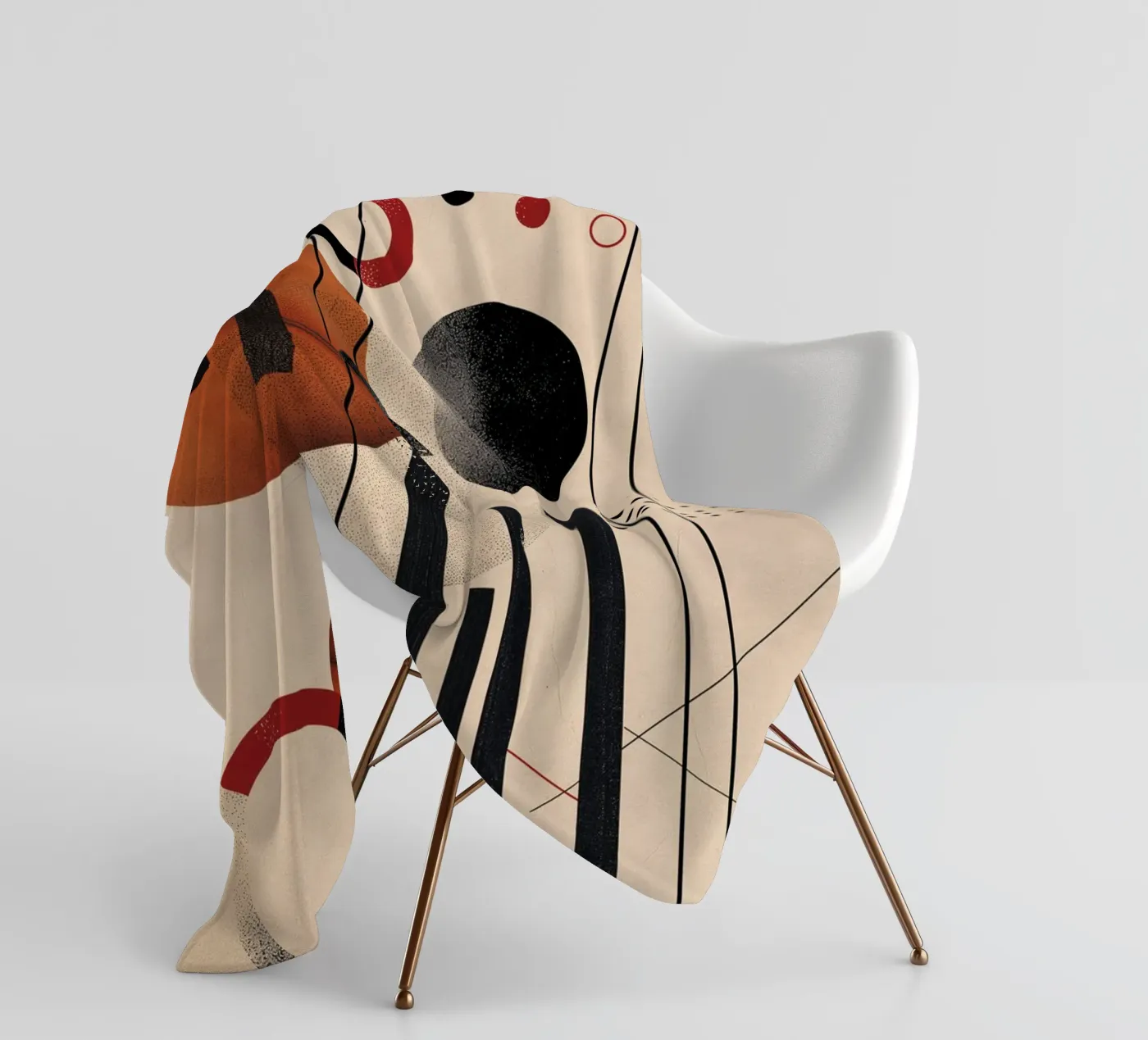 Modern geometry composition Fleecedecke von Whole©