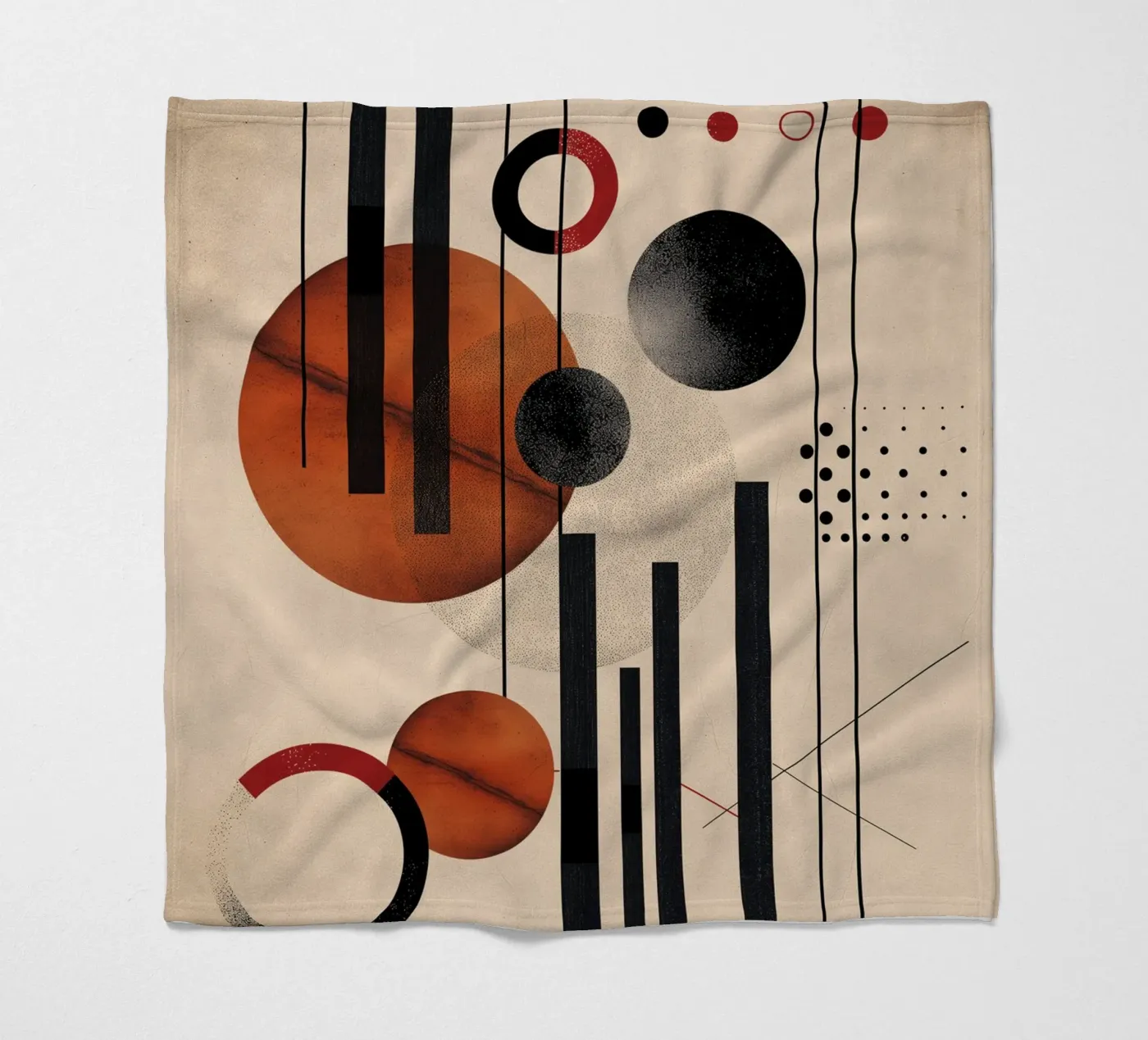 Modern geometry composition Fleecedecke von Whole©