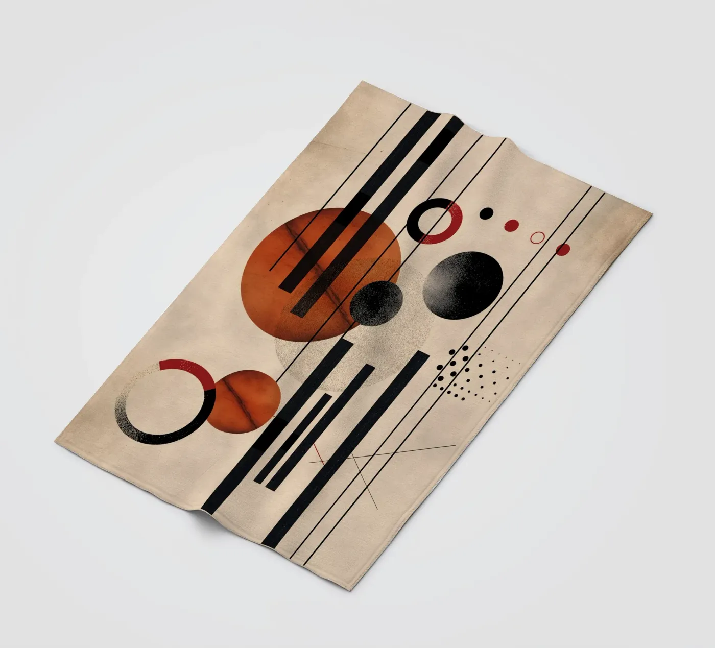 Modern geometry composition Fleecedecke von Whole©