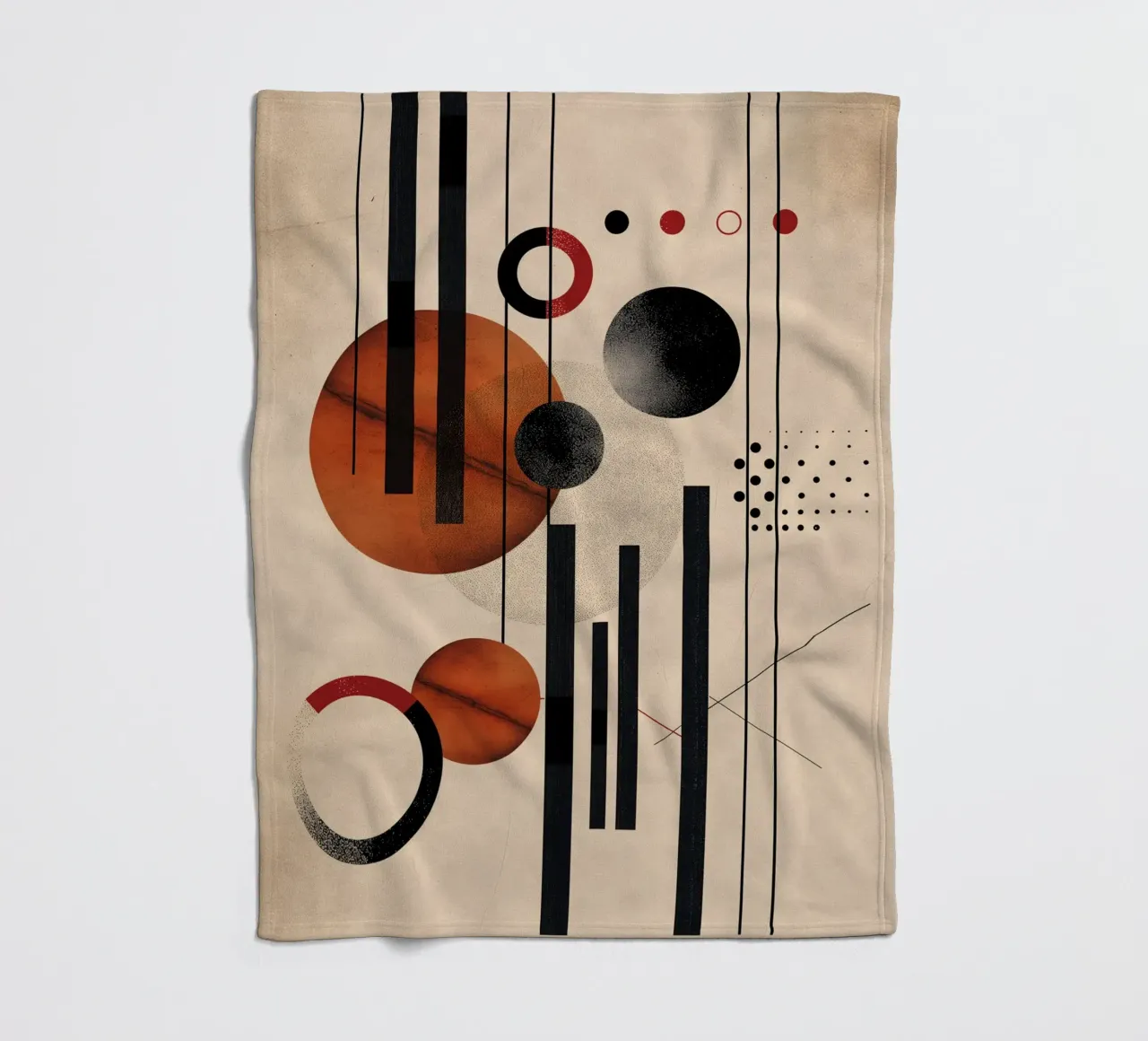 Modern geometry composition Fleecedecke von Whole©