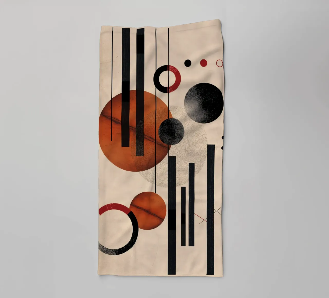 Modern geometry composition towel by Whole©