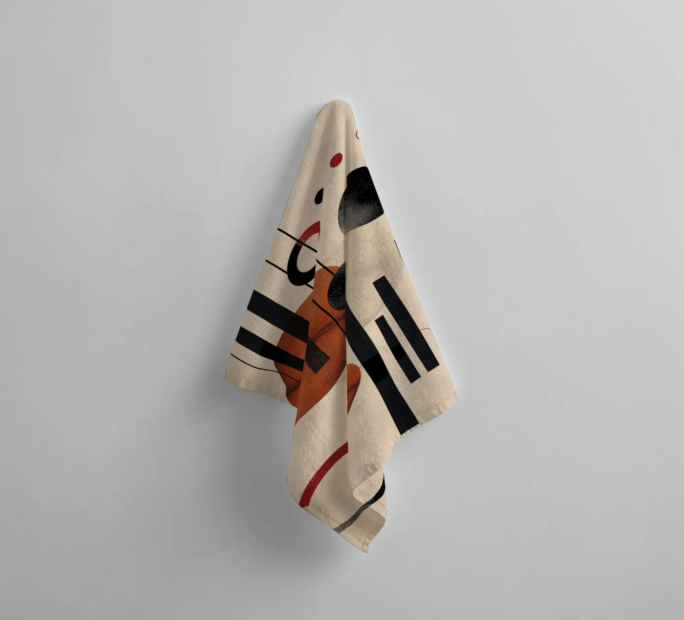 Samenstelling moderne geometrie badhanddoek van Whole©