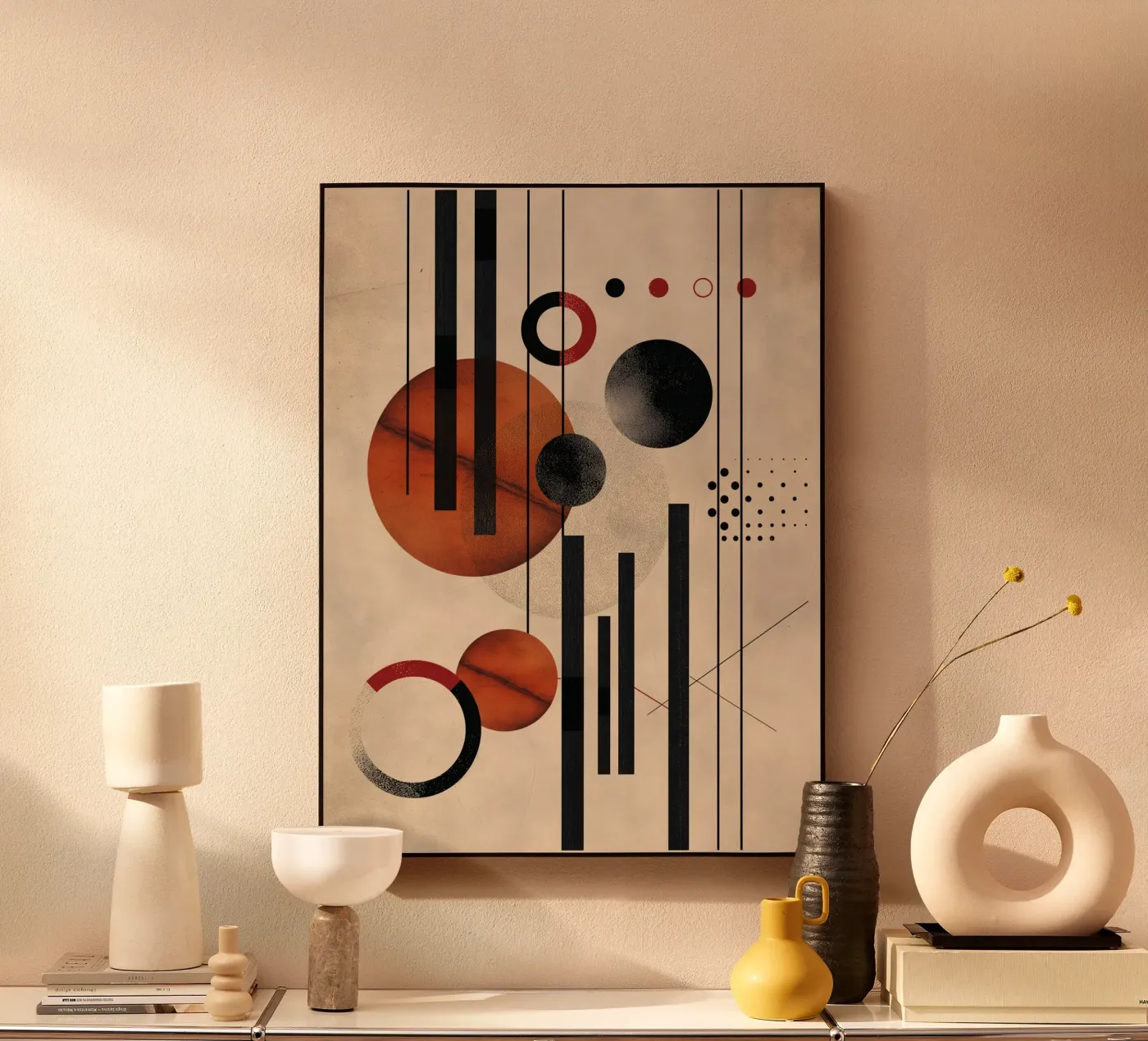 Modern geometry composition forex plate by Whole©