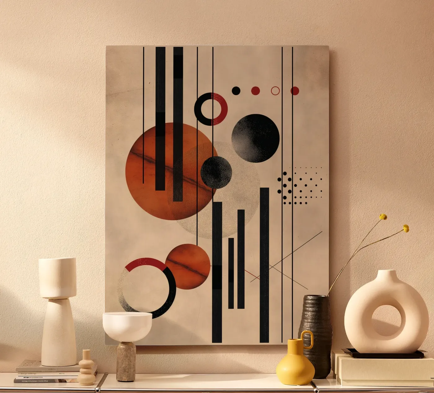 Modern geometry composition forex plate by Whole©