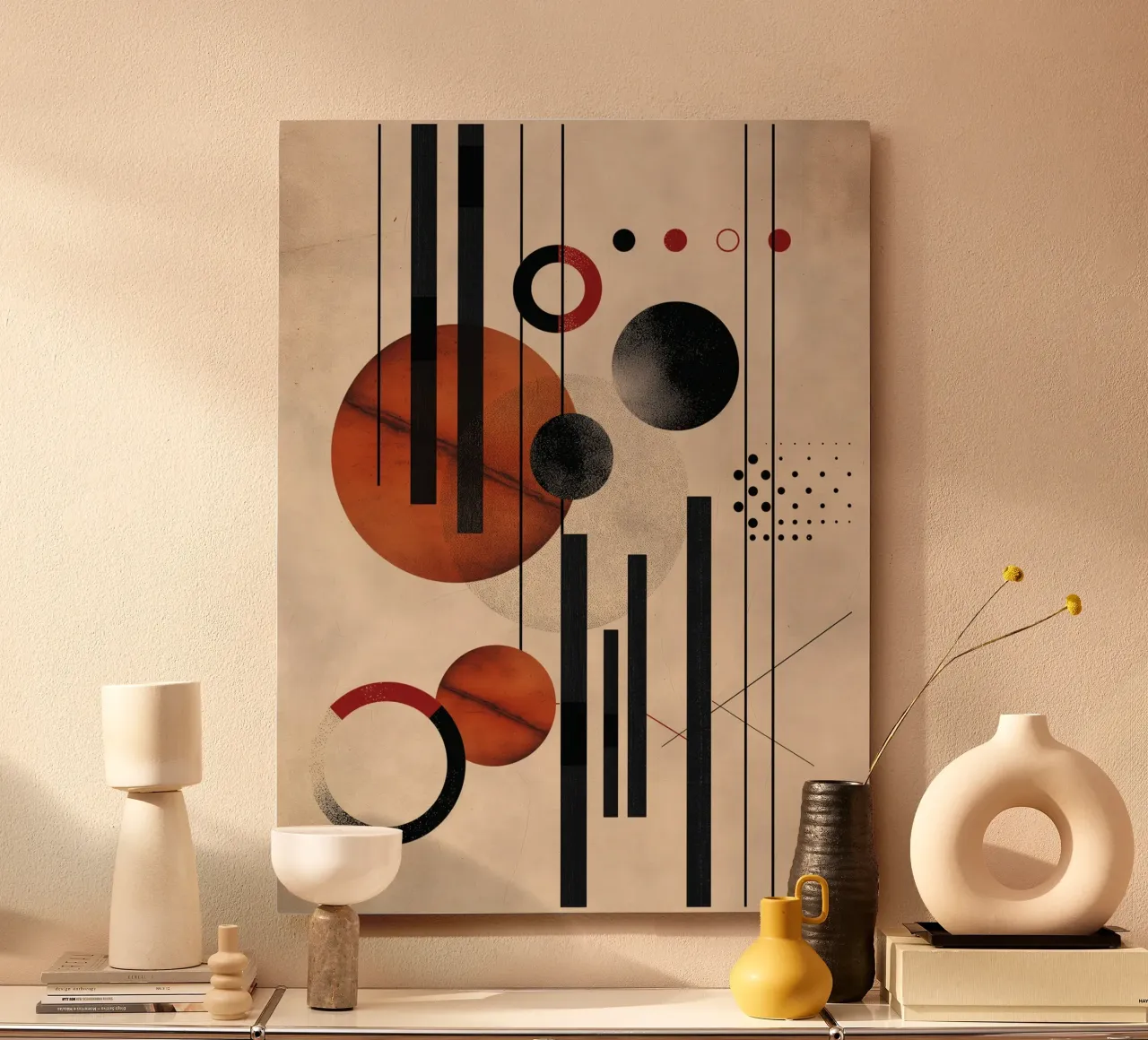 Modern geometry composition forex plate by Whole©
