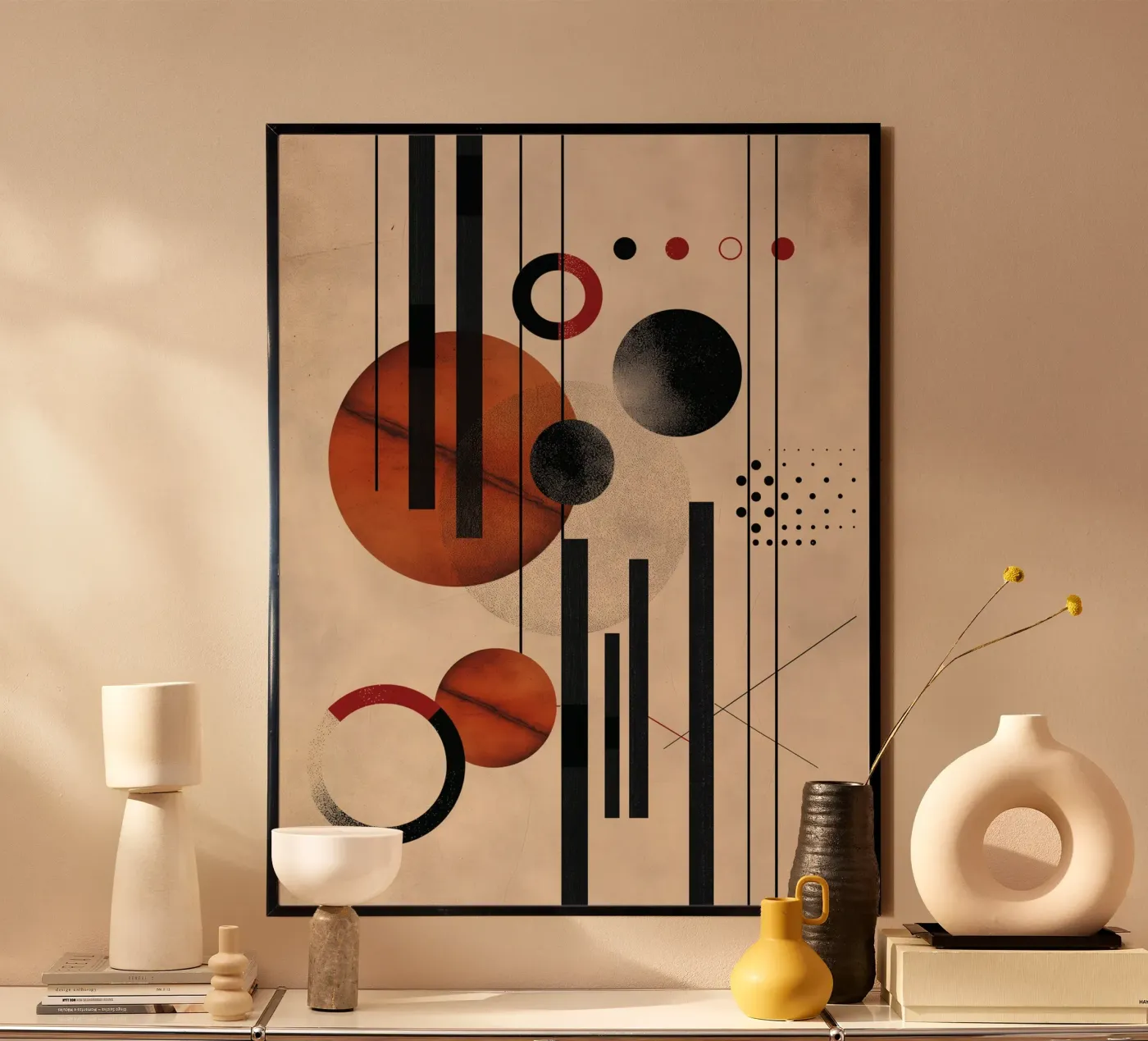 Modern geometry composition poster by Whole©