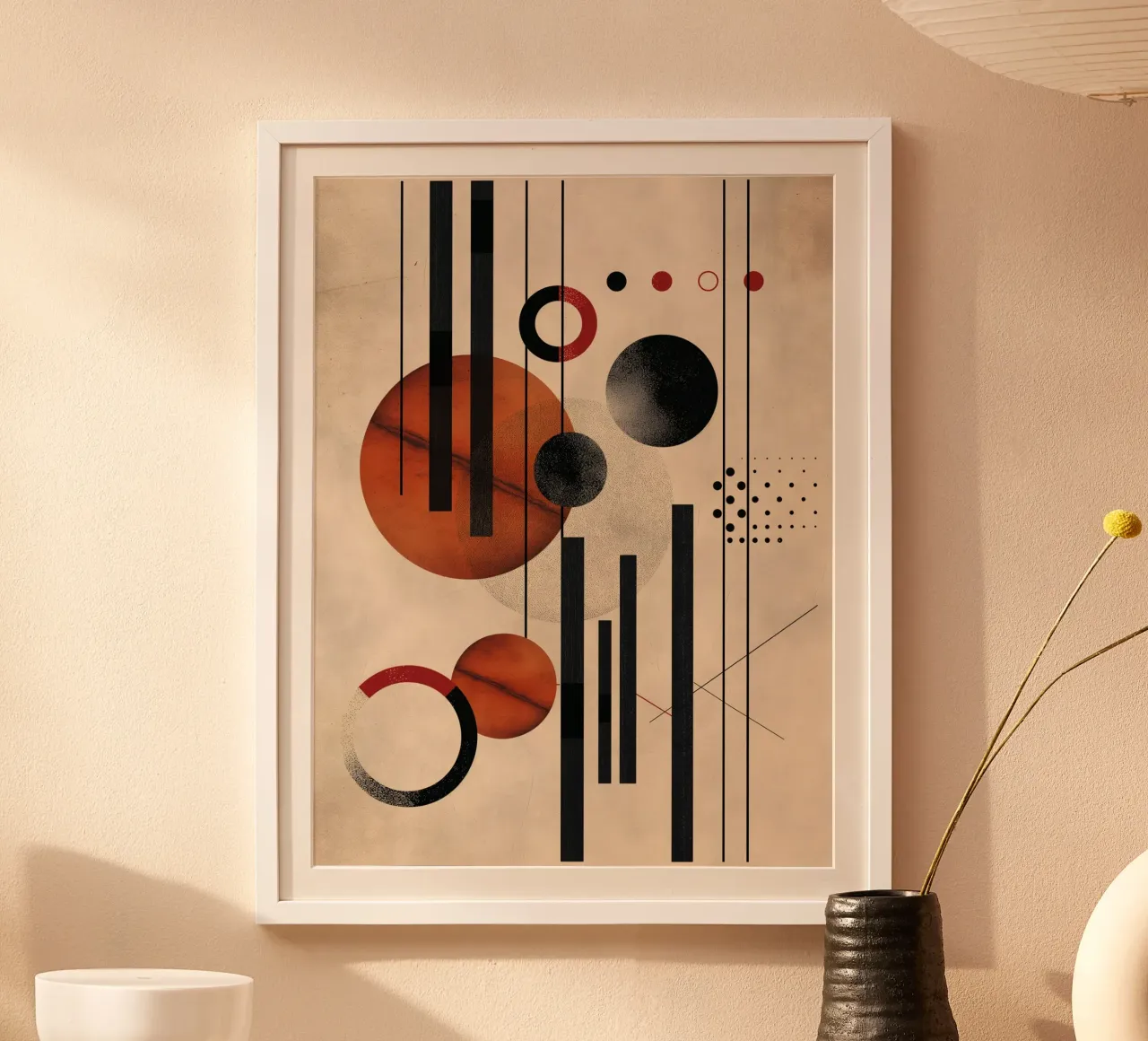 Modern geometry composition poster by Whole©