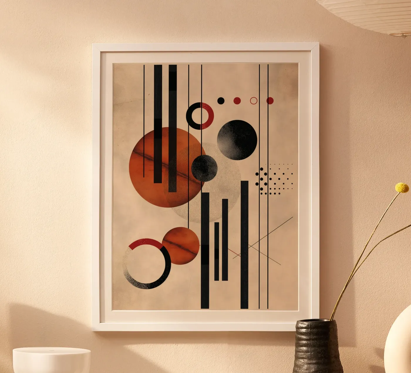 Modern geometry composition poster by Whole©