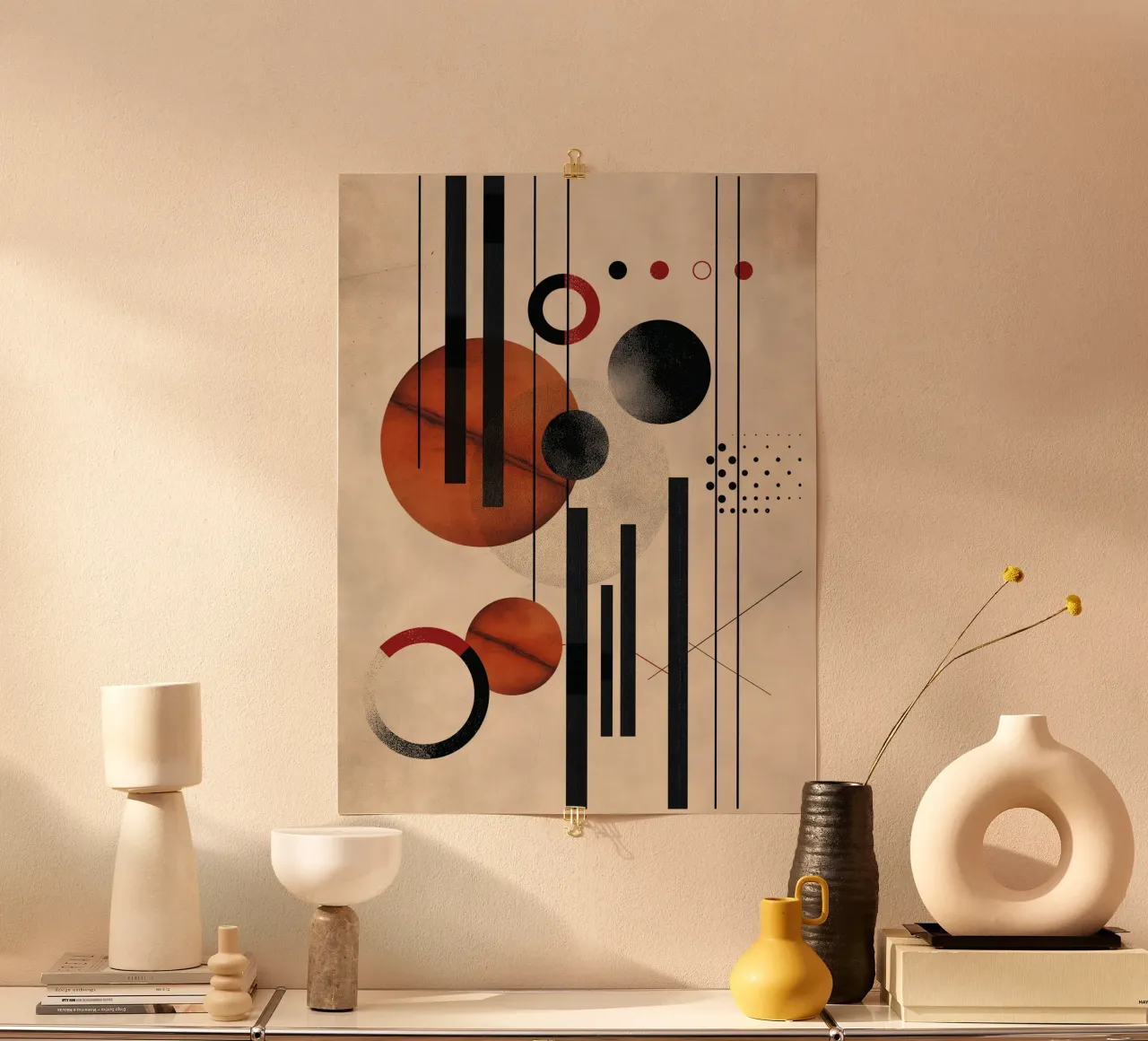 Modern geometry composition poster by Whole©